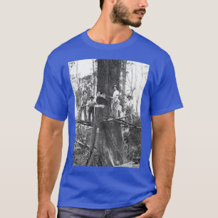 Camiseta Cortadores de Madeira c1900 TShirt clássico