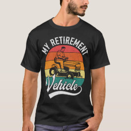 Camiseta Cortando Meu Veículo de Aposentadoria Engraçado Co