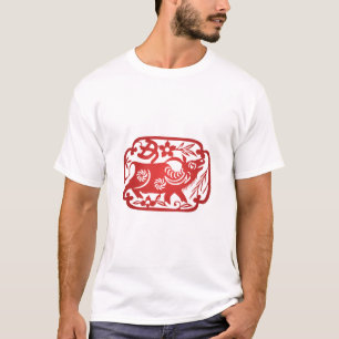 Camiseta Cortando Papel Zodíaco Chinês