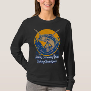Camiseta Cortando Suas Cotações Positivas De Pesca Voam Pei