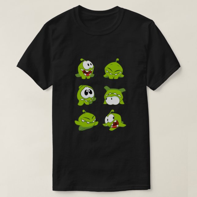 Camiseta Cortar A Corda - Om Nom Pack 2 (Frente do Design)