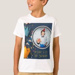 Camiseta Cortar a Coroa de Papel Foto Personalizada Convida