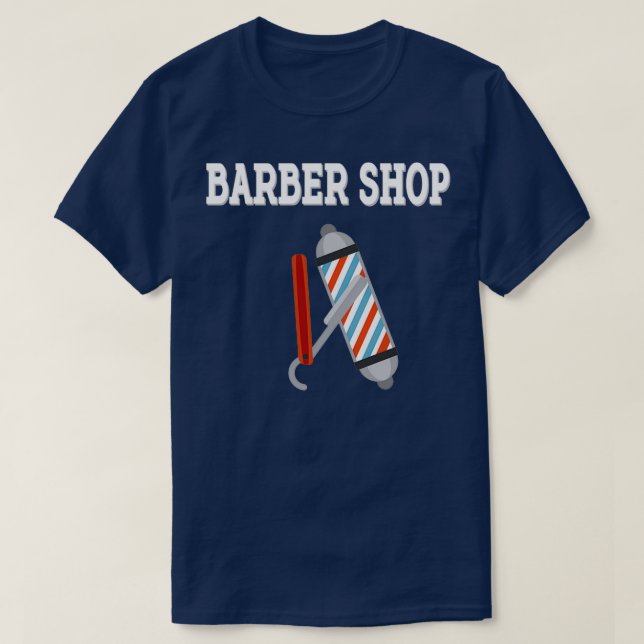 Camiseta Cortar Cabelo Compro Barber Menx27s 2 (Frente do Design)