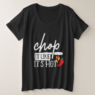 Camiseta Cortar Como Presentes De Chef Engraçados Com Pimen