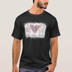 Camiseta Cortar Dentes De Coração Sangrentos De Leopardo De