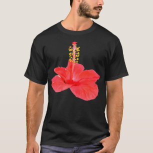 Camiseta Cortar Flor Tropical de Hibiscus