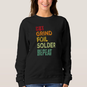 Camiseta Cortar Soldador de Folha de Moinho Repetir Artista
