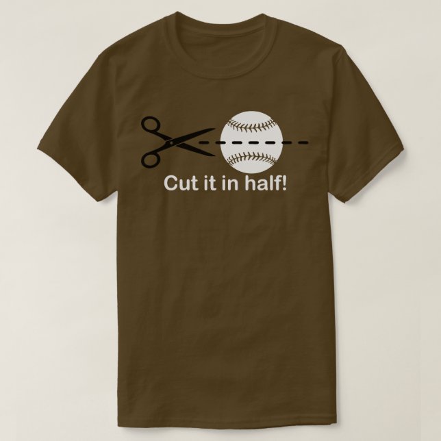 Camiseta Corte a Bola em Half Baseball IQ Hitter Slang Clas (Frente do Design)