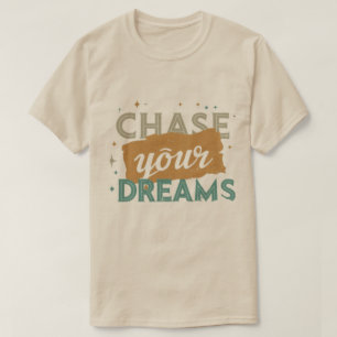 CAMISETA CORTE A TIPOGRAFIA DOS SEUS SONHOS