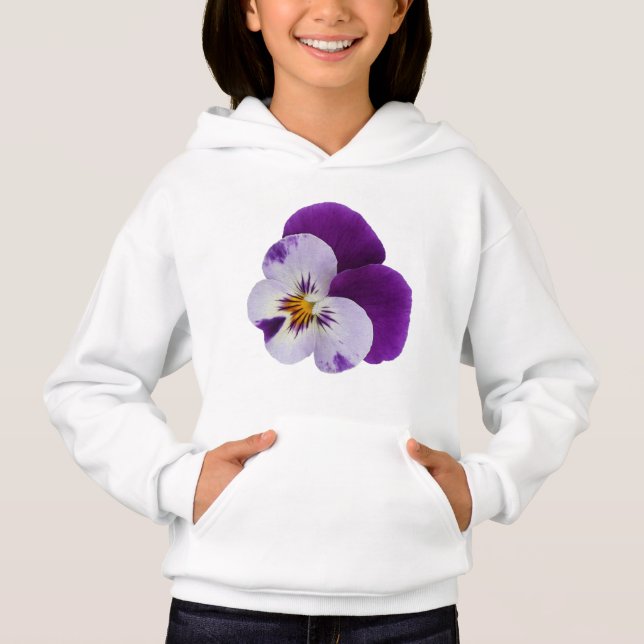 Camiseta Corte branco púrpura (Frente)