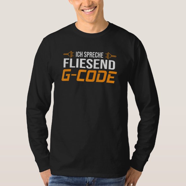 Camiseta Corte De Corte Mecânico Cnc De Arranque Mecânico (Frente)