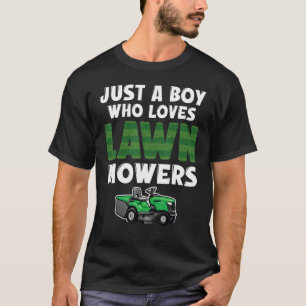 Camiseta Corte de Grama  Apenas um Menino que Ama Cortadore