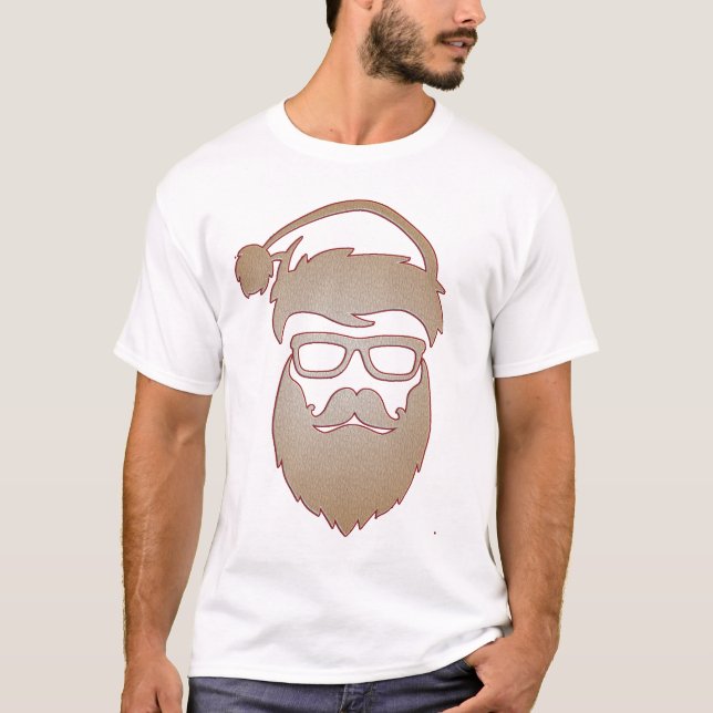 Camiseta Corte de Papais noeis hipsteres (Frente)