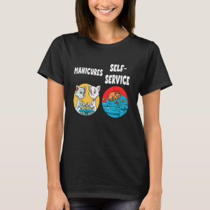 Camiseta Corte de Unhas de Gatos Manicure para um Gato Do