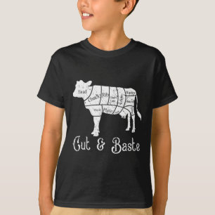Camiseta Corte E Vaca De Carne - Cortes De Carne De Bovino