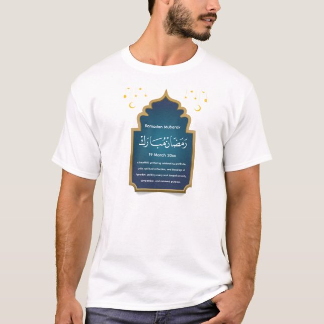 Camiseta Corte Eid Mubarak  (Frente)