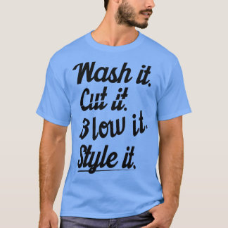 Camiseta Corte-o e lave-o.