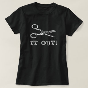 Camiseta Corte-o Scissors para fora