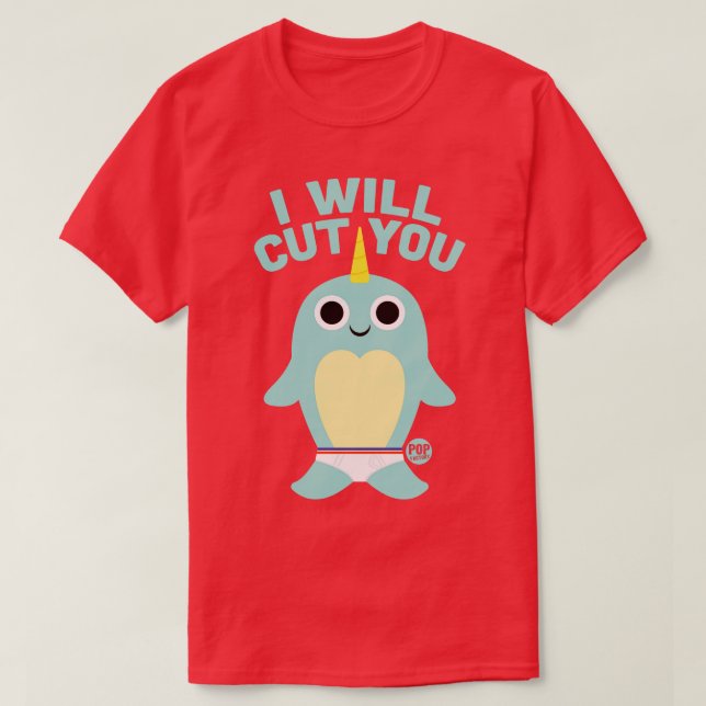 CAMISETA CORTE VOCÊ NARWHAL (Frente do Design)