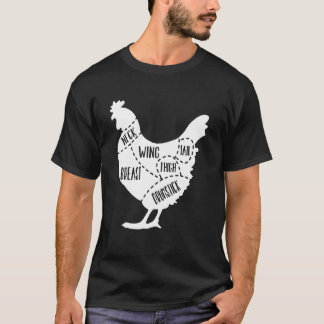 Camiseta Cortes de carne de frango