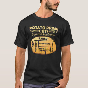 Camiseta Cortes Nobres de Batata Açougue Vegetariano Vegano