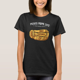 Camiseta Cortes Nobres de Batata Vegan Butcher Comida Saudá
