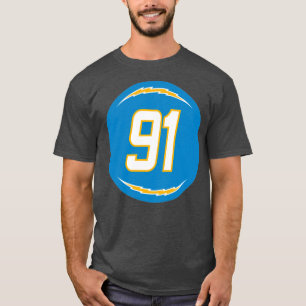 Camiseta Cortez Broughton Número 91 Jersey Los Angeles Char