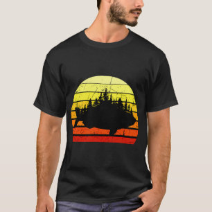 Camiseta Cortez Flórida: Barcos de Pesca Retro Pôr do Sol