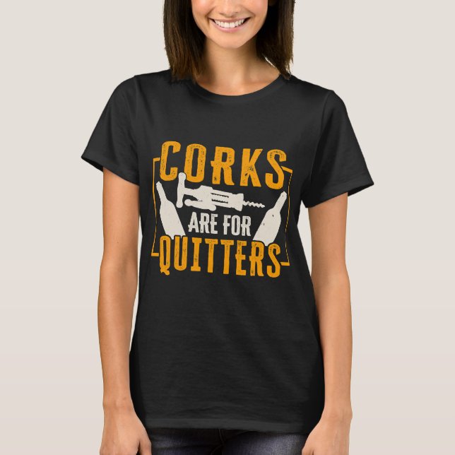 Camiseta Cortiça De Vinho Para Cintas 113 (Frente)