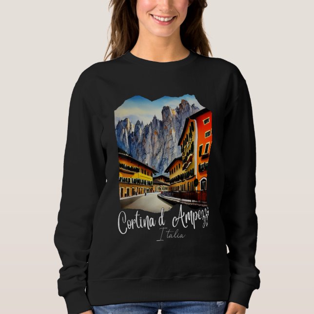 Camiseta Cortina d'Ampezzo Dolomiti Painting Cortina d'Ampe (Frente)