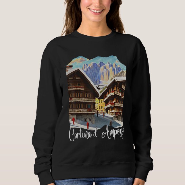 Camiseta Cortina d'Ampezzo Dolomiti Painting Cortina d'Ampe (Frente)