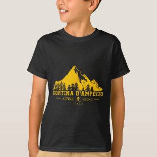 Camiseta Cortina D'ampezzo Itália Ski Resort Alpino Skiing 