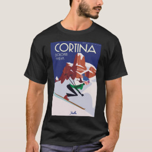 Camiseta Cortina D'Ampezzo Ski Poster