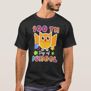 Camiseta Coruja 100 Dias De Escola Grande Ideia Para Pais E
