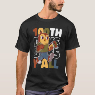 Camiseta Coruja 100 Dias De Escola Y'all Para Escola