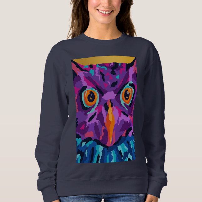 Camiseta Coruja abstrata  (Frente)