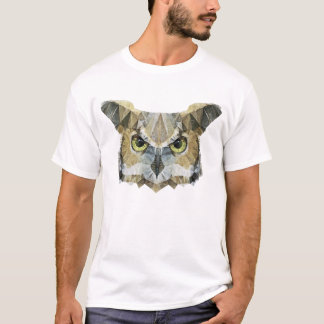 Camiseta coruja abstrata