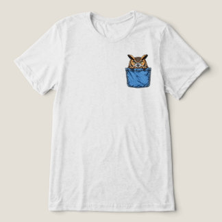 Camiseta Coruja Americana no Bolso