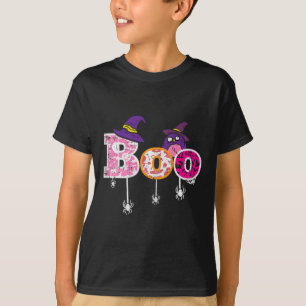 Camiseta Coruja-Aranha-Rosa Assusta Assusta-se Halloween Mu