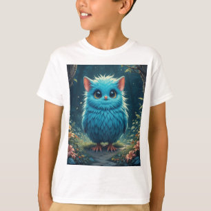 Camiseta coruja azul