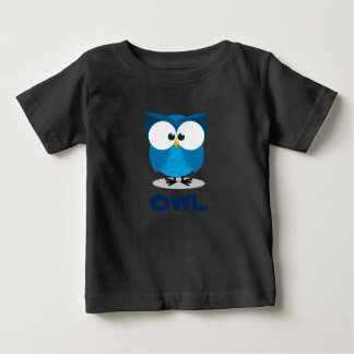 Camiseta Coruja azul para crianças