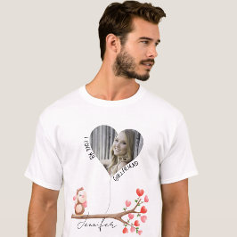 Camiseta Coruja bonita apaixonada, foto personalizada para