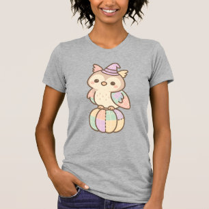 Camiseta Coruja Bruxa Pastel Kawaii Fofo