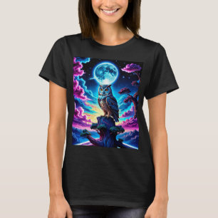 Camiseta Coruja Colorida