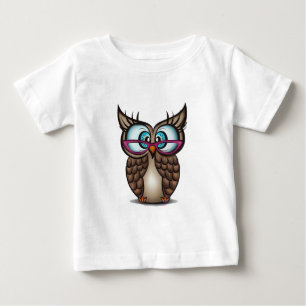 Camiseta Coruja com olhos grandes