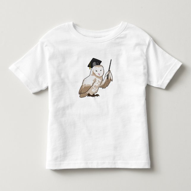 Camiseta Coruja como Professora com Ponteiro (Frente)