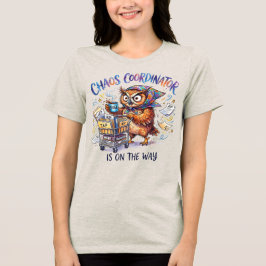 Camiseta Coruja Coordenadora de Caos – Professor de Educaçã