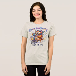 Camiseta Coruja Coordenadora de Caos – Professor de Educaçã