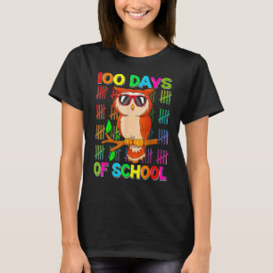 Camiseta Coruja Coruja 100º Dia da Escola 100 Dias Mais Int