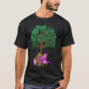 Camiseta coruja-coruja-coruja-galinha